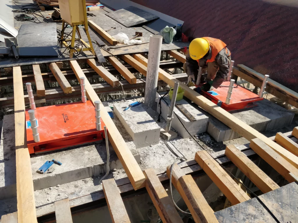 installation of bridge bearing