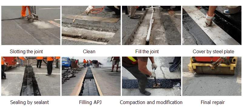 installation asphaltic joint plug